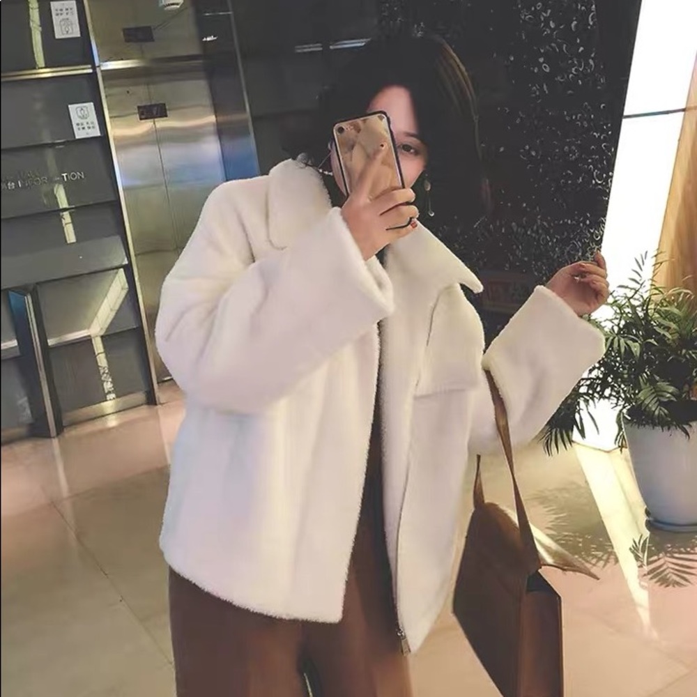 Brand new white downy coat